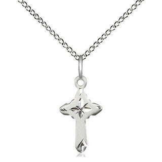 Sterling Silver Cross Medal Religious and Catholic Jewelry