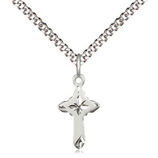 Sterling Silver Cross Medal Religious and Catholic Jewelry