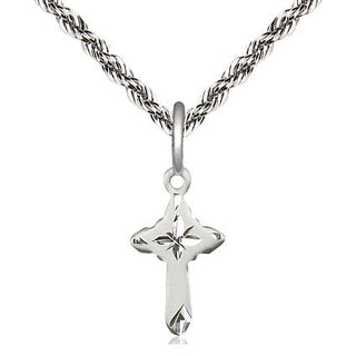 Sterling Silver Cross Medal Religious and Catholic Jewelry
