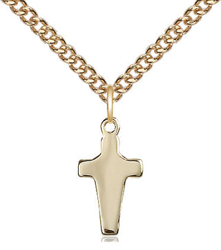 14kt Gold Filled Cross Medal Religious and Catholic Jewelry