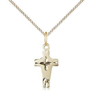 14kt Gold Cross Medal