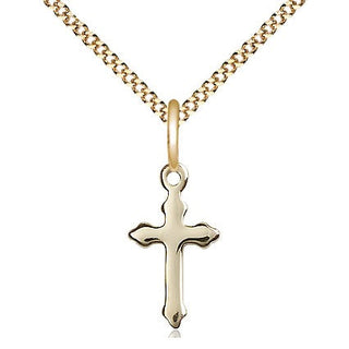 14kt Gold Filled Cross Medal Religious and Catholic Jewelry