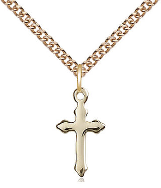 14kt Gold Filled Cross Medal Religious and Catholic Jewelry