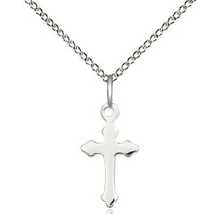 Sterling Silver Cross Medal Religious and Catholic Jewelry