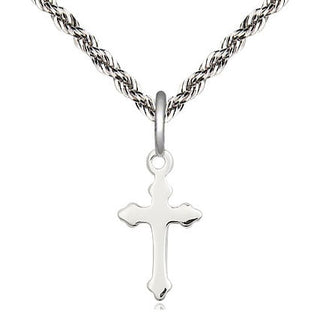 Sterling Silver Cross Medal Religious and Catholic Jewelry