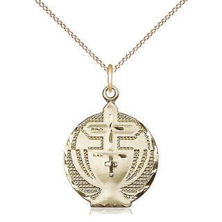14kt Gold Filled Communion Medal | Medium