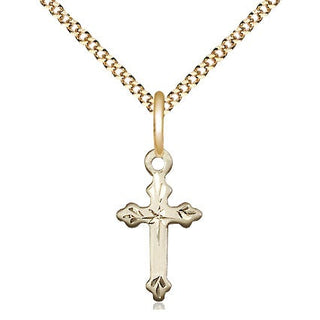 14kt Gold Filled Cross Medal Religious and Catholic Jewelry
