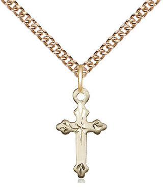 14kt Gold Filled Cross Medal Religious and Catholic Jewelry