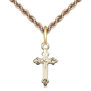 14kt Gold Cross Medal
