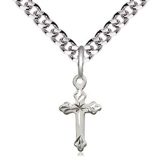 Pewter Cross Medal Religious and Catholic Jewelry
