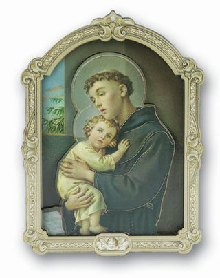 Cathedral 5" 3D Plaque Of Saint Anthony