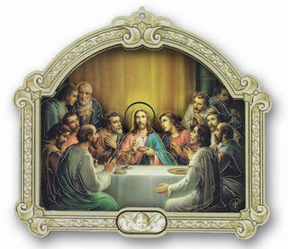 Cathedral 5" 3D Plaque Of Last Supper