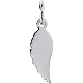 14K White Posh Mommy Angel Wing Charm/Pendant