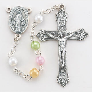 Multi Color 5MM Pearl Rosary