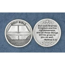 Bulk Christian Token - Holy Bible - Seek First His Kingdom
