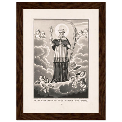 Vintage St. Raymond Nonnatus Framed Poster