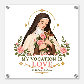 St. Thérèse of Lisieux Acrylic Wall Plaque - view 4