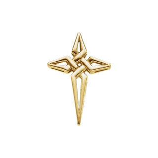 14K Yellow Cross Pendant