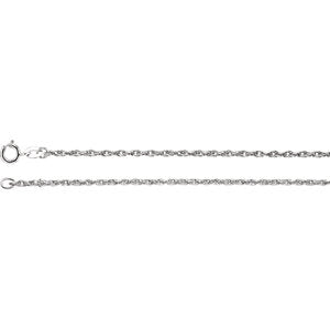20-inch Rope Chain with Spring Ring - Sterling Silver