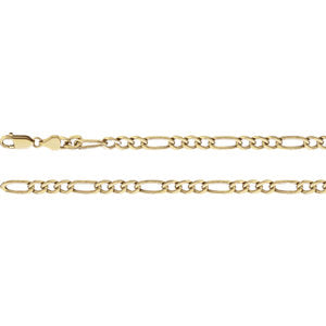 7-inch Figaro Bracelet - 14K Yellow Gold
