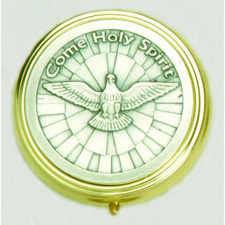 Silver Plated Pyx with Holy Spirit