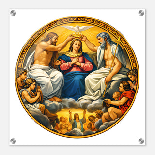 Coronation of Mary Acrylic Wall Plaque - view 2