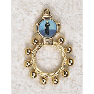 Bulk St Peregrine Gold Tone Finger Rosary
