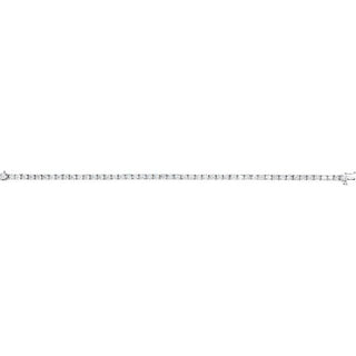 Platinum 4 1/2 CTW Natural Diamond Line 7 1/4" Bracelet