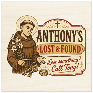 St. Anthony's Lost and Found Wood Plaque - view 6