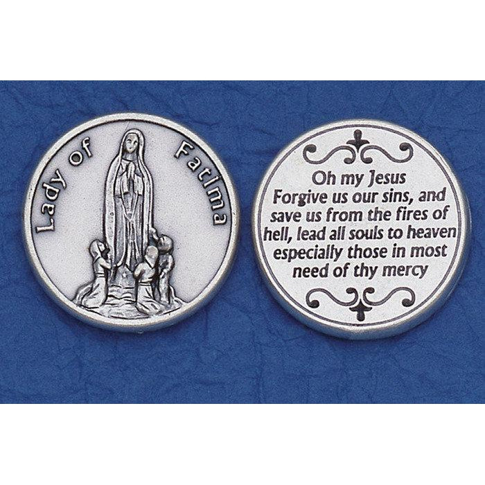 Catholic Tokens Bulk Italian Token - Lady of Fatima | Catholic Shop – CatholicShop.com