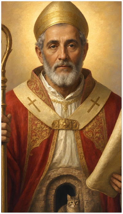 Pope St. Damasus I Holy Cards