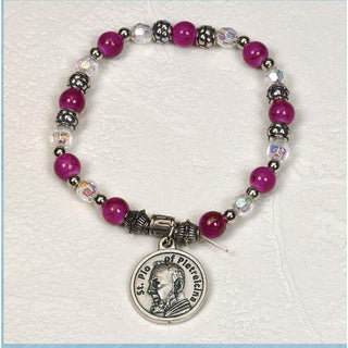 4-pack - Saint Pio - Italian Charm Bracelet