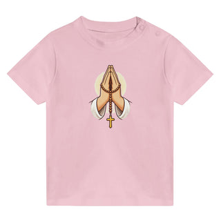 Praying Hands with Rosary Baby T-Shirt - view 3