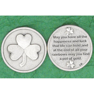 Bulk Irish token - Shamrock - May you have all the happiness and luck