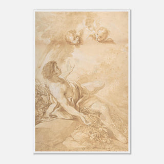 Sepia Figure and Cherubs Framed Print - view 18