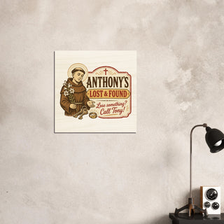 St. Anthony's Lost and Found Wood Plaque - view 7