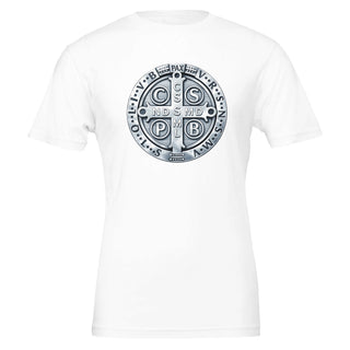 St. Benedict Medal Metallic T-Shirt - view 7