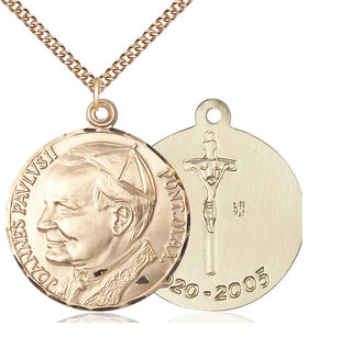 14kt Gold Saint John Paul II Medal