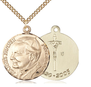 14kt Gold Saint John Paul II Medal