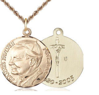 14kt Gold Saint John Paul II Medal