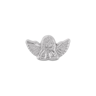 14K White Praying Angel Lapel Pin