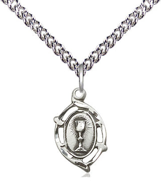 Sterling Silver Communion Medal Religious and Catholic Jewelry