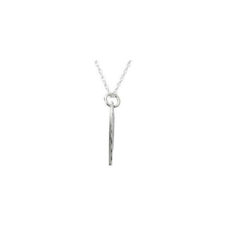 14K White Heart 18" Necklace