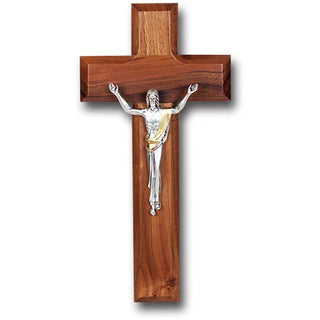 8" Walnut Cross Woth Silver Corpus
