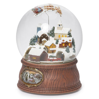 7.75-Inch Musical Santa Dome 150Mm Rotating Sleigh