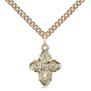 14kt Gold 4-Way Medal