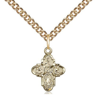 14kt Gold 4-Way Medal