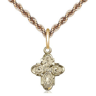 14kt Gold 4-Way Medal