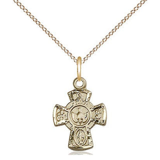 14kt Gold 5-Way Medal