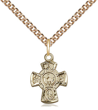14kt Gold 5-Way Medal